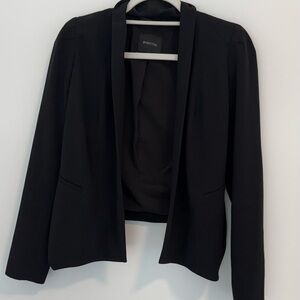 Aritzia Black Blazer Fitted Open-Front Jacket